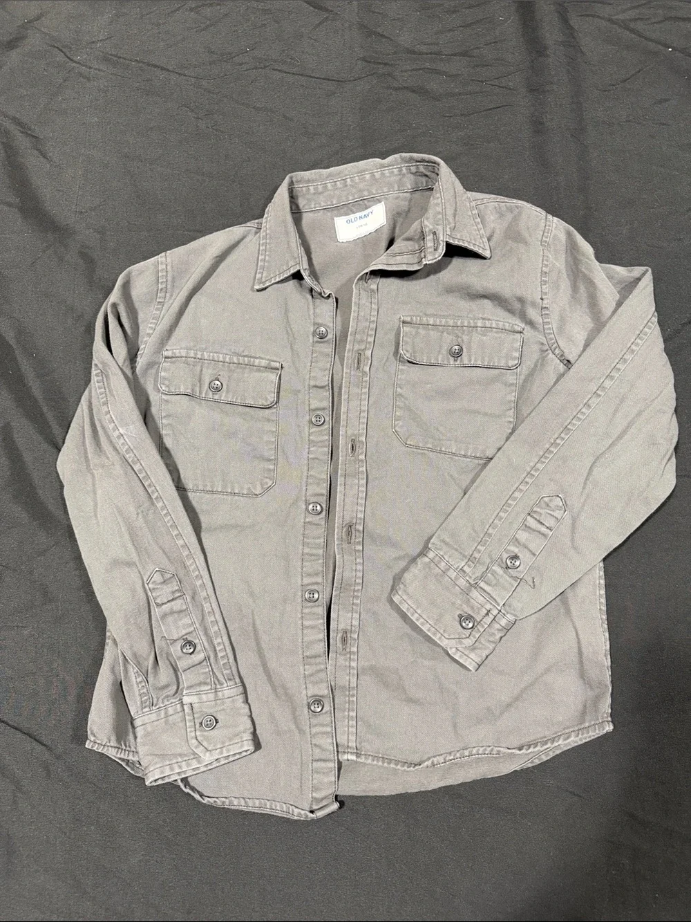 Old Navy Long-Sleeve Button-Up Shirts bundle of 3